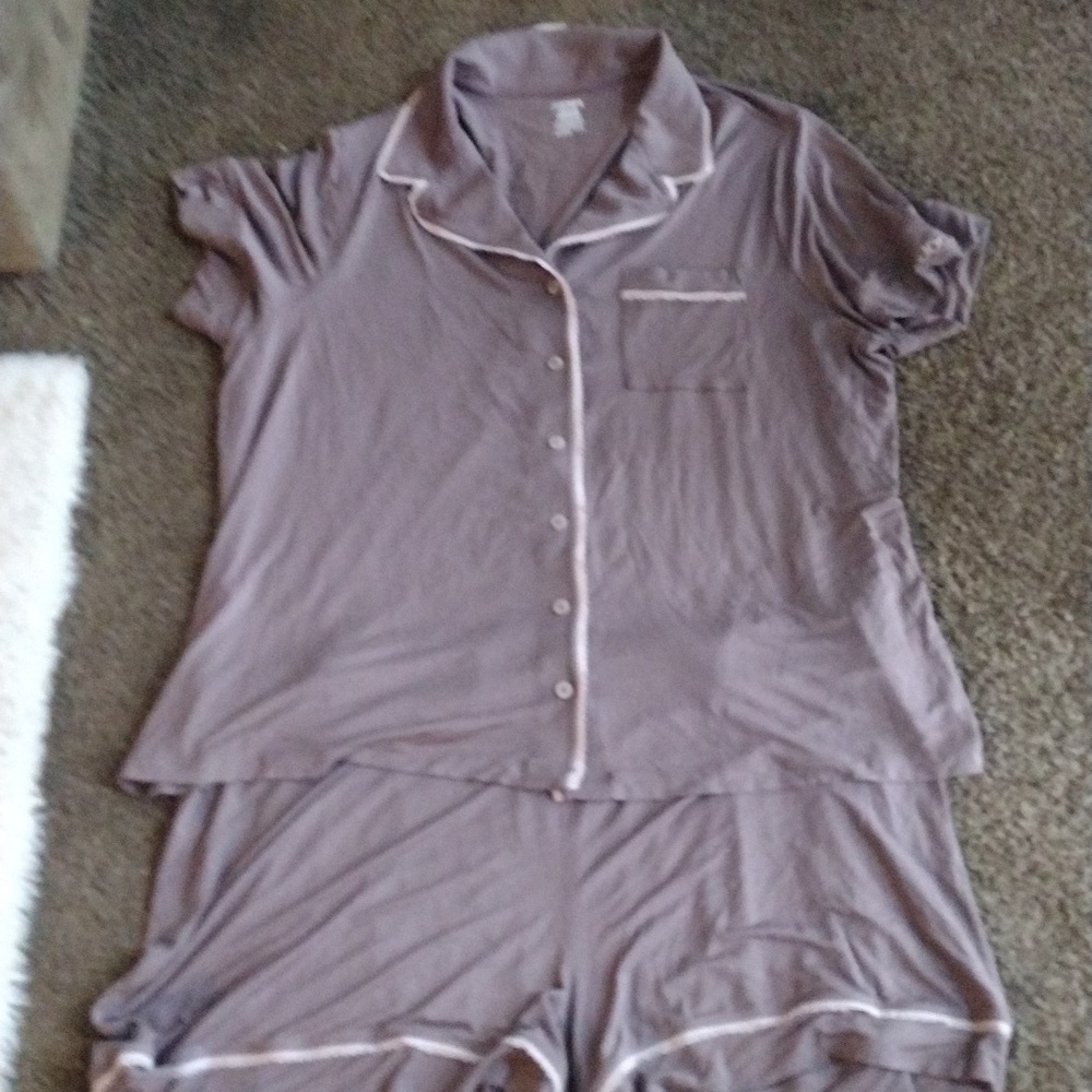 Jockey Women's Charcoal Short Sleeve Pajama Set - Picture 3 of 5